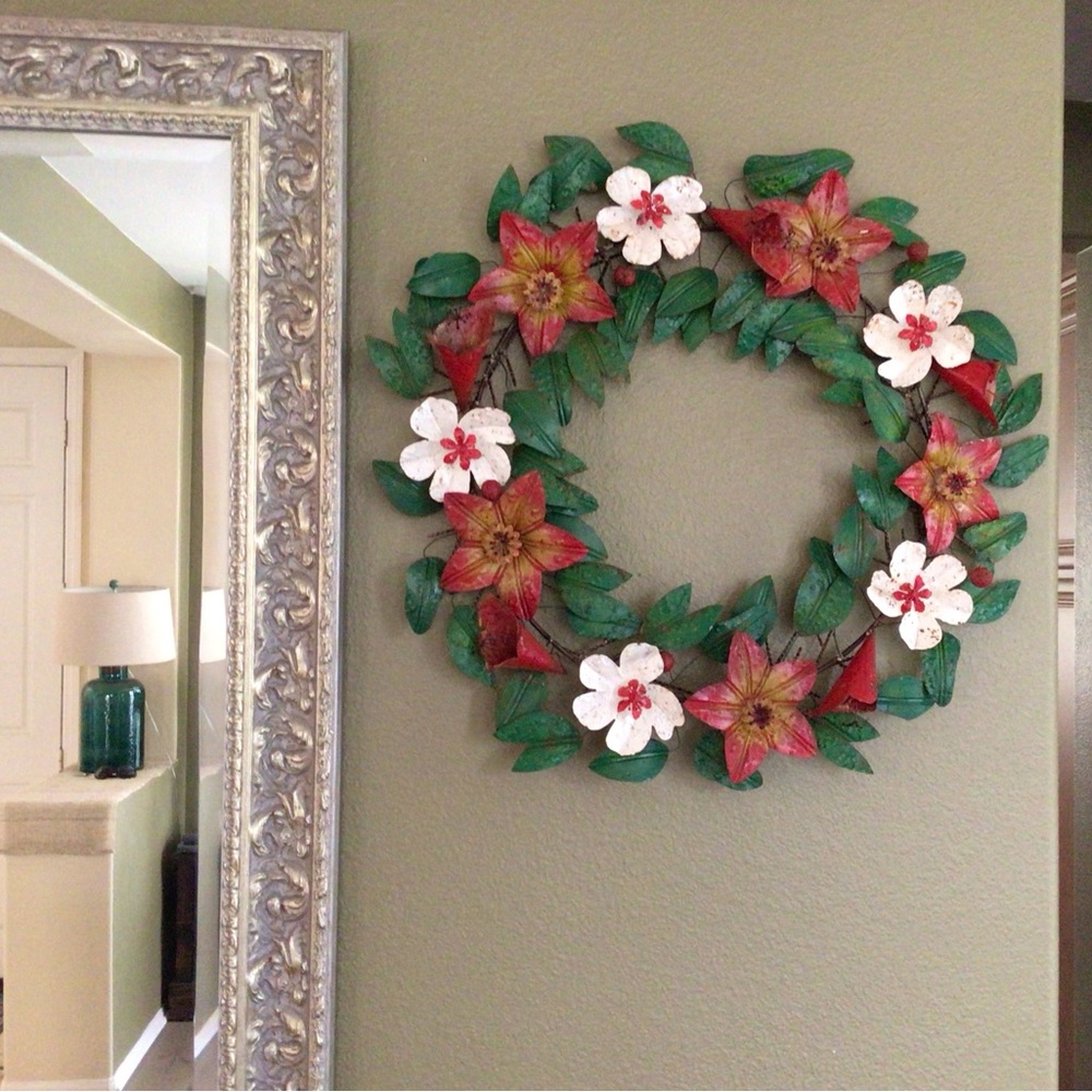 Seasons Of Bloom Rustic Iron Wreath Sundance Catalog